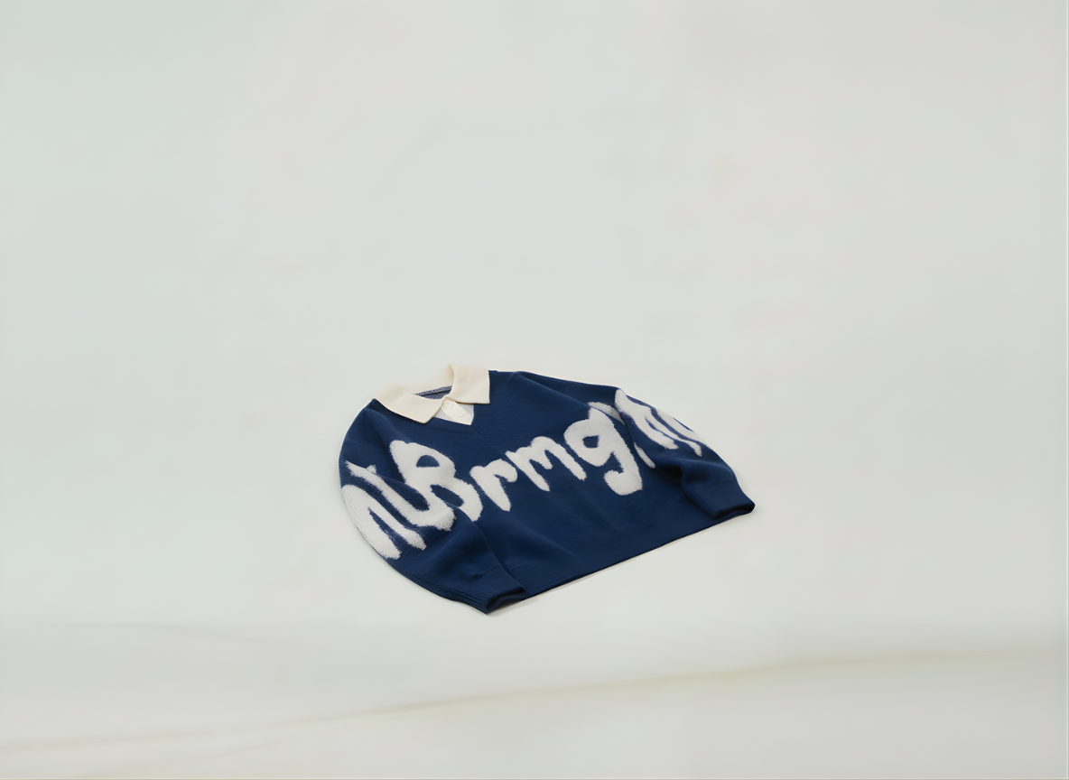 BRUSHED POLO SWEATER