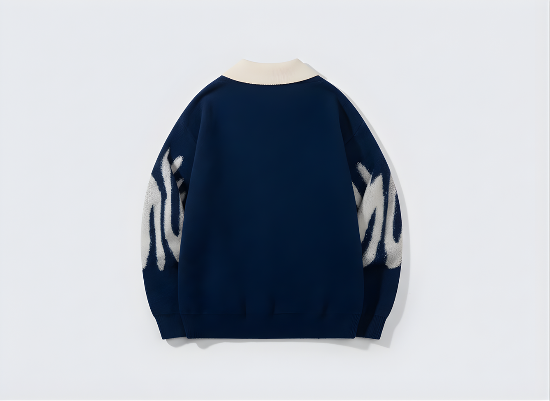 BRUSHED POLO SWEATER